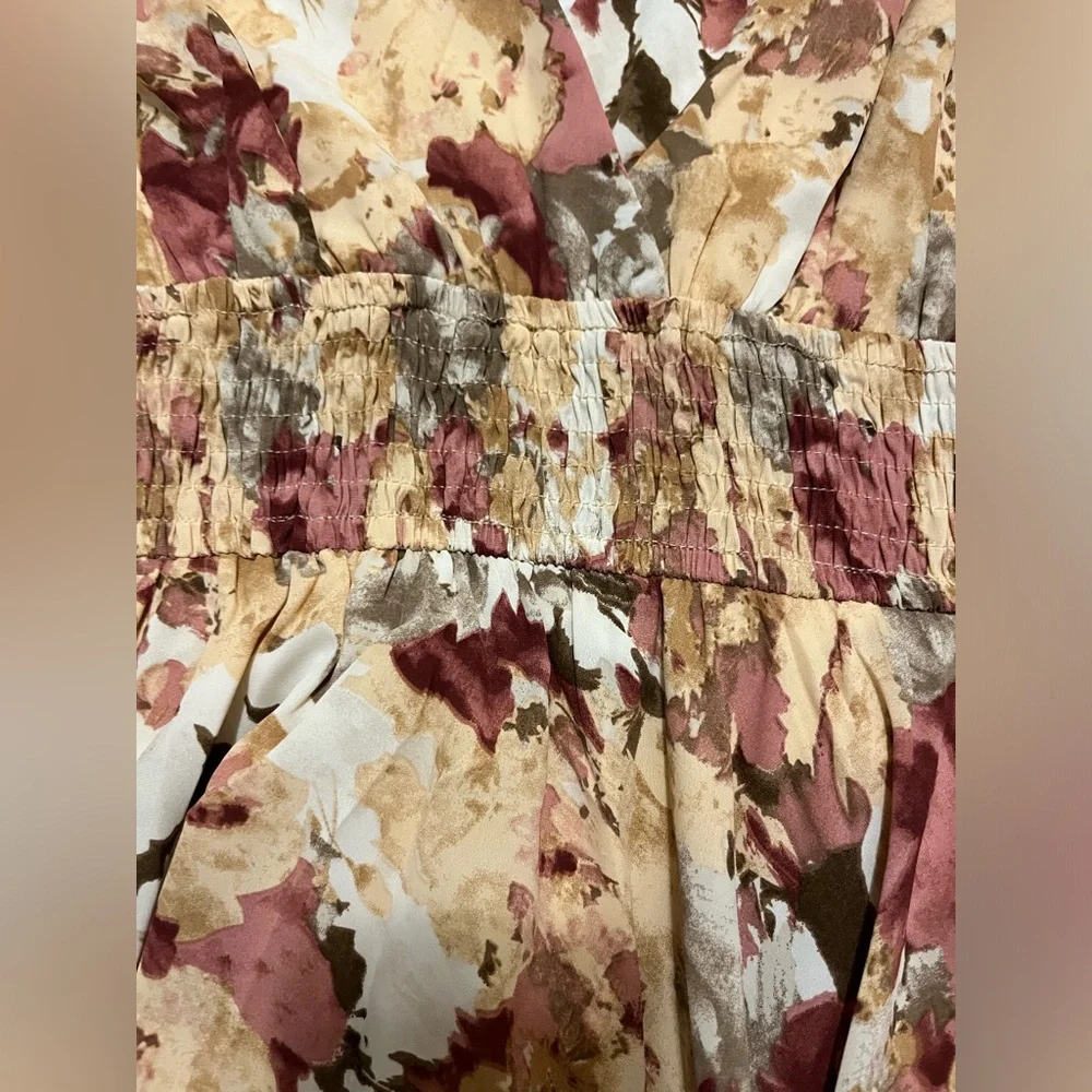 NWT Petal & Pup Long Sleeve Floral Ruffle Feminine Mini Dress: Size 10 - Picture 8 of 13